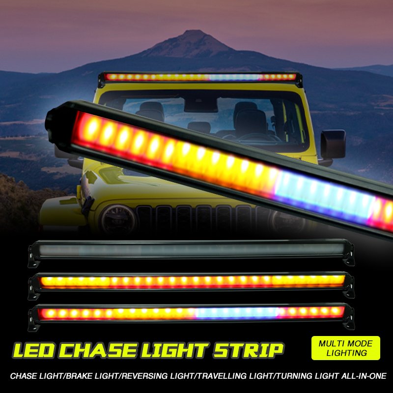 Chase LED bar RGB Universal Strobe Light 36inch Off Road for ATV SUV Jeep Driving Led Running Light bar