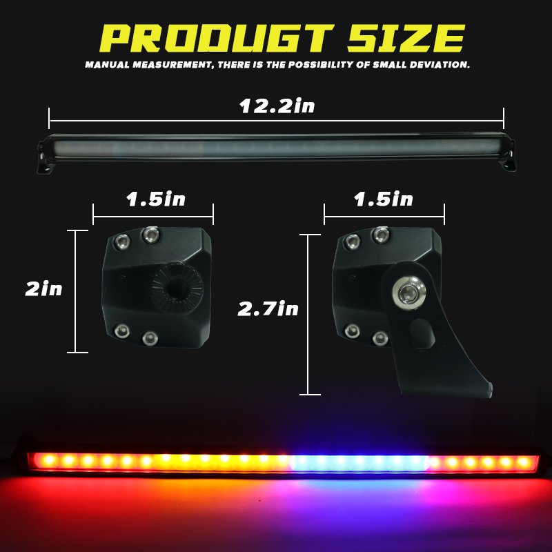 Chase LED bar RGB Universal Strobe Light 36inch Off Road for ATV SUV Jeep Driving Led Running Light bar