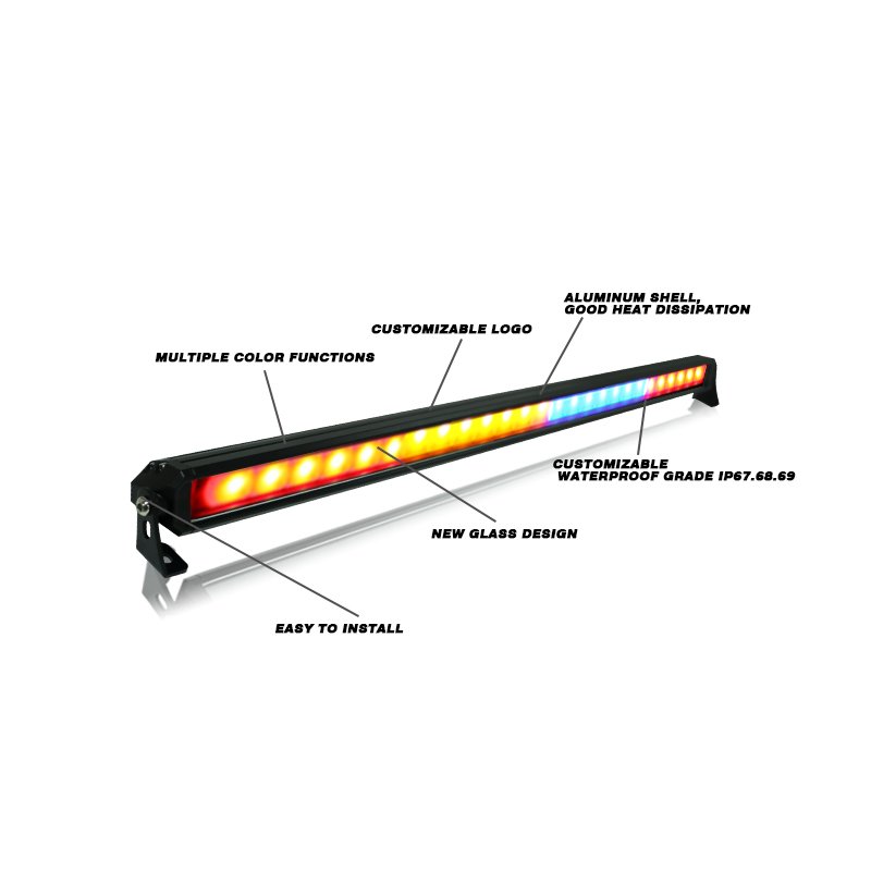 Chase LED bar RGB Universal Strobe Light 36inch Off Road for ATV SUV Jeep Driving Led Running Light bar