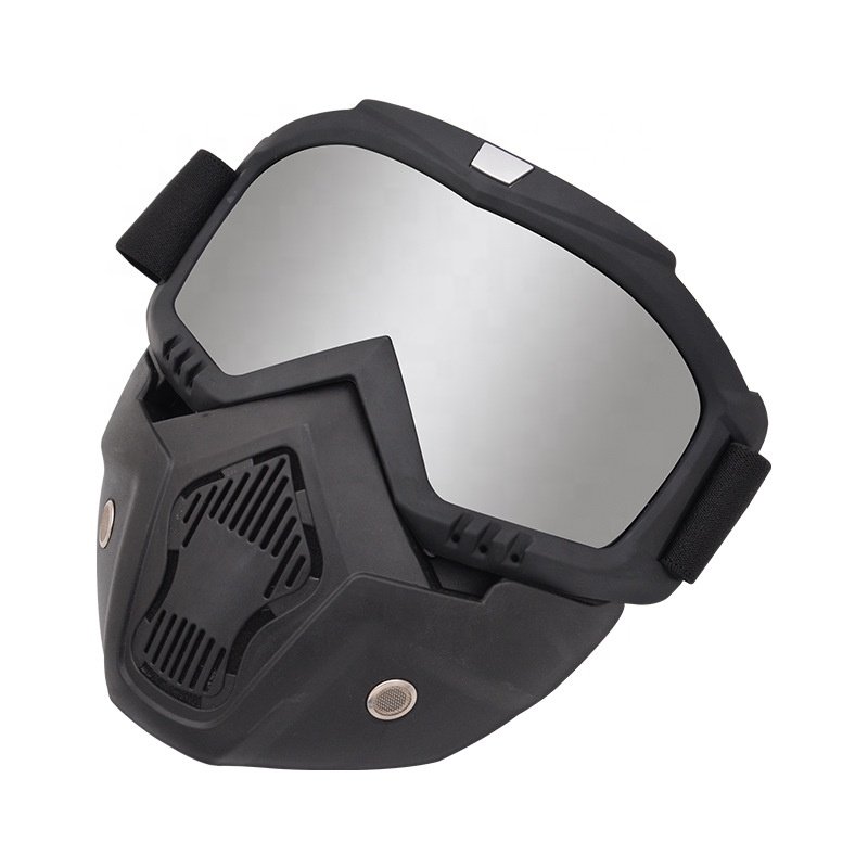 Motocross Face Mask Goggles Motorcycle UTV Off Road Race Eyewear Glasses Detachable Goggles Mask