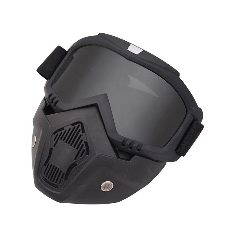 Motocross Face Mask Goggles Motorcycle UTV Off Road Race Eyewear Glasses Detachable Goggles Mask