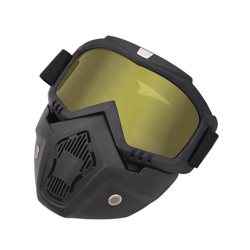 Motocross Face Mask Goggles Motorcycle UTV Off Road Race Eyewear Glasses Detachable Goggles Mask