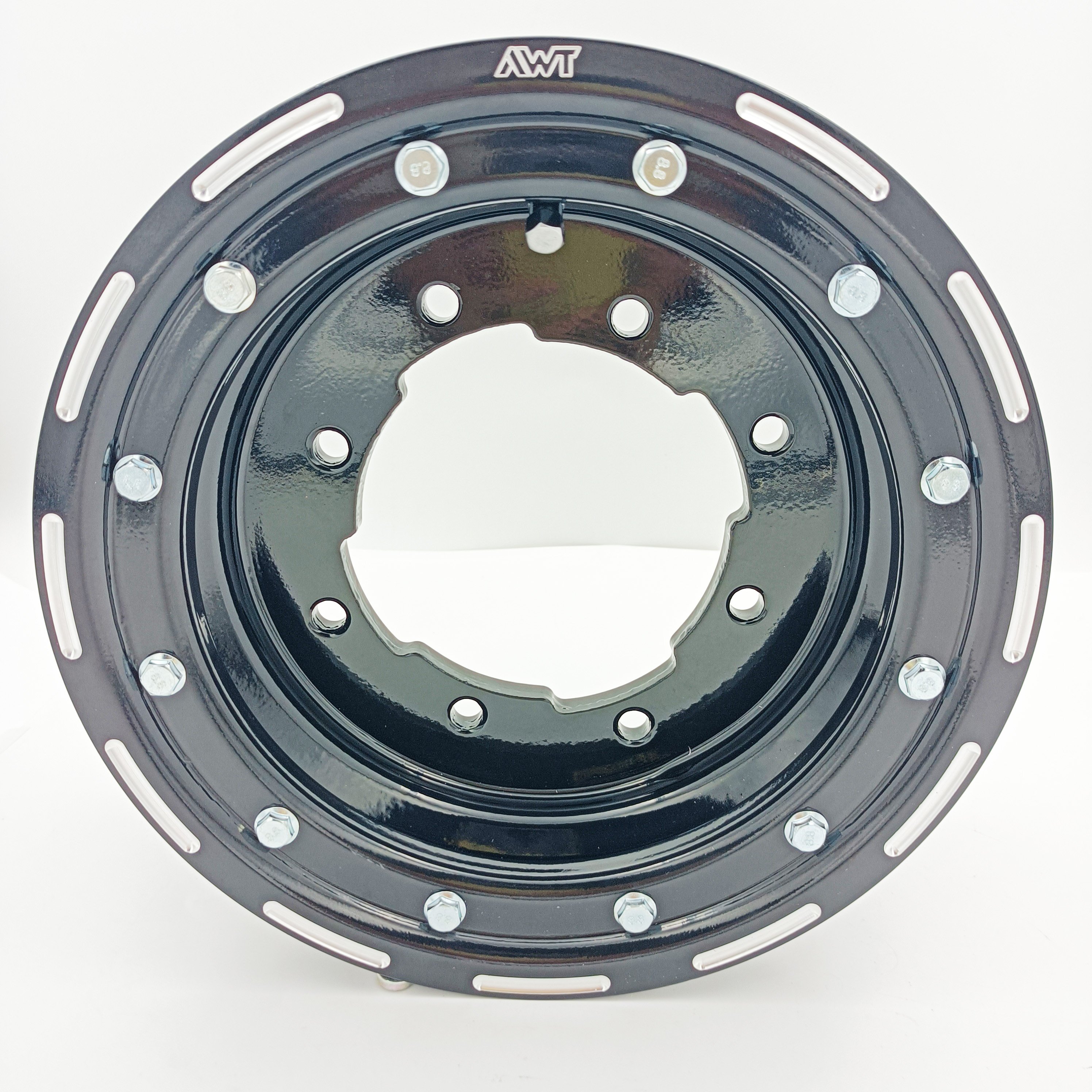 ATV UTV Parts Raptor 700 Banshee 350 YFZ450 450r LTZ400 10X5 Aluminum Racing Beadlock Rims Wheel With Milled Black Ring