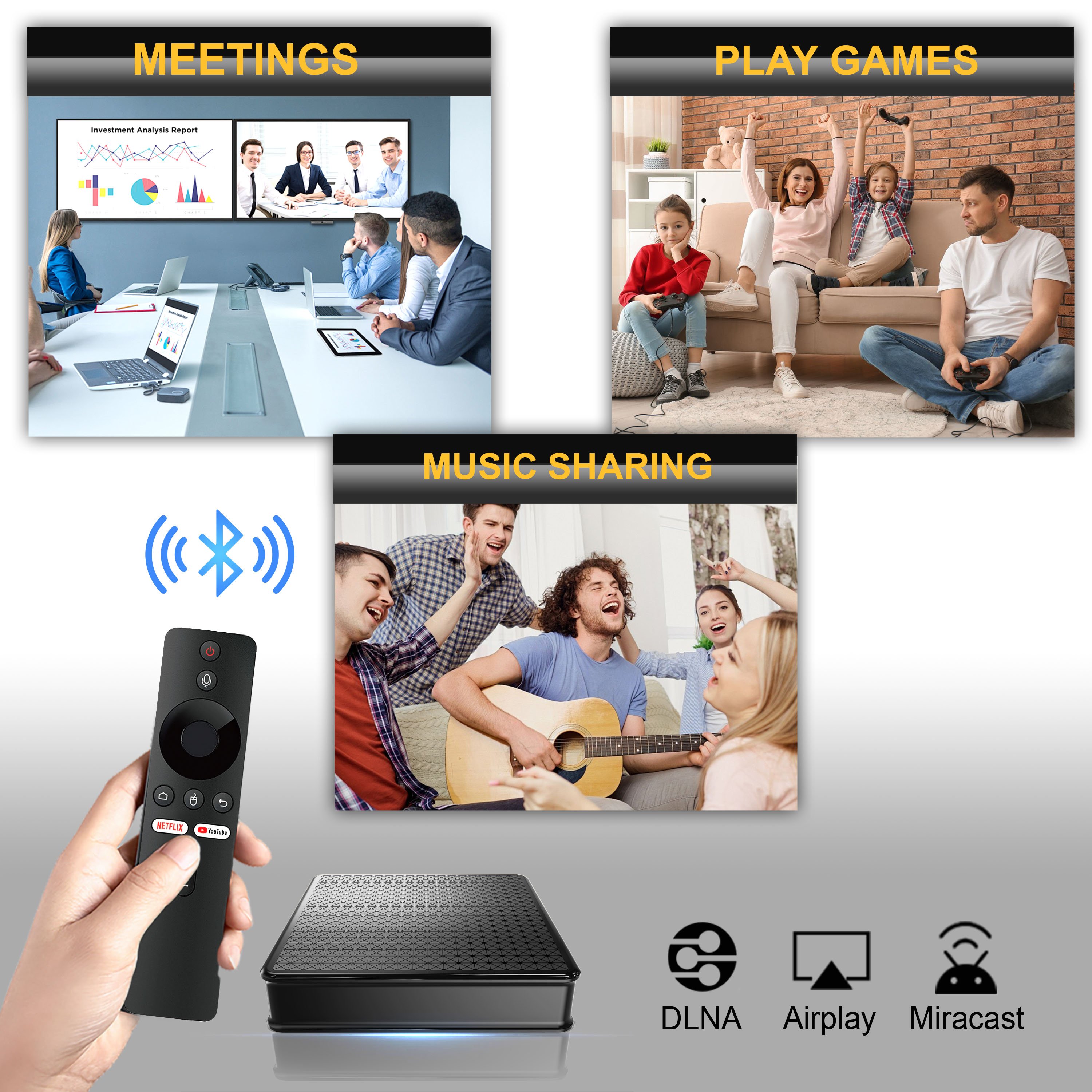 X5 TV BOX H313 Quad Core Android 10 8GB/16GB ROM Dual 2.4G/5GHz WIFI BT Voice Remote ATV Features Supports 4K Resolution