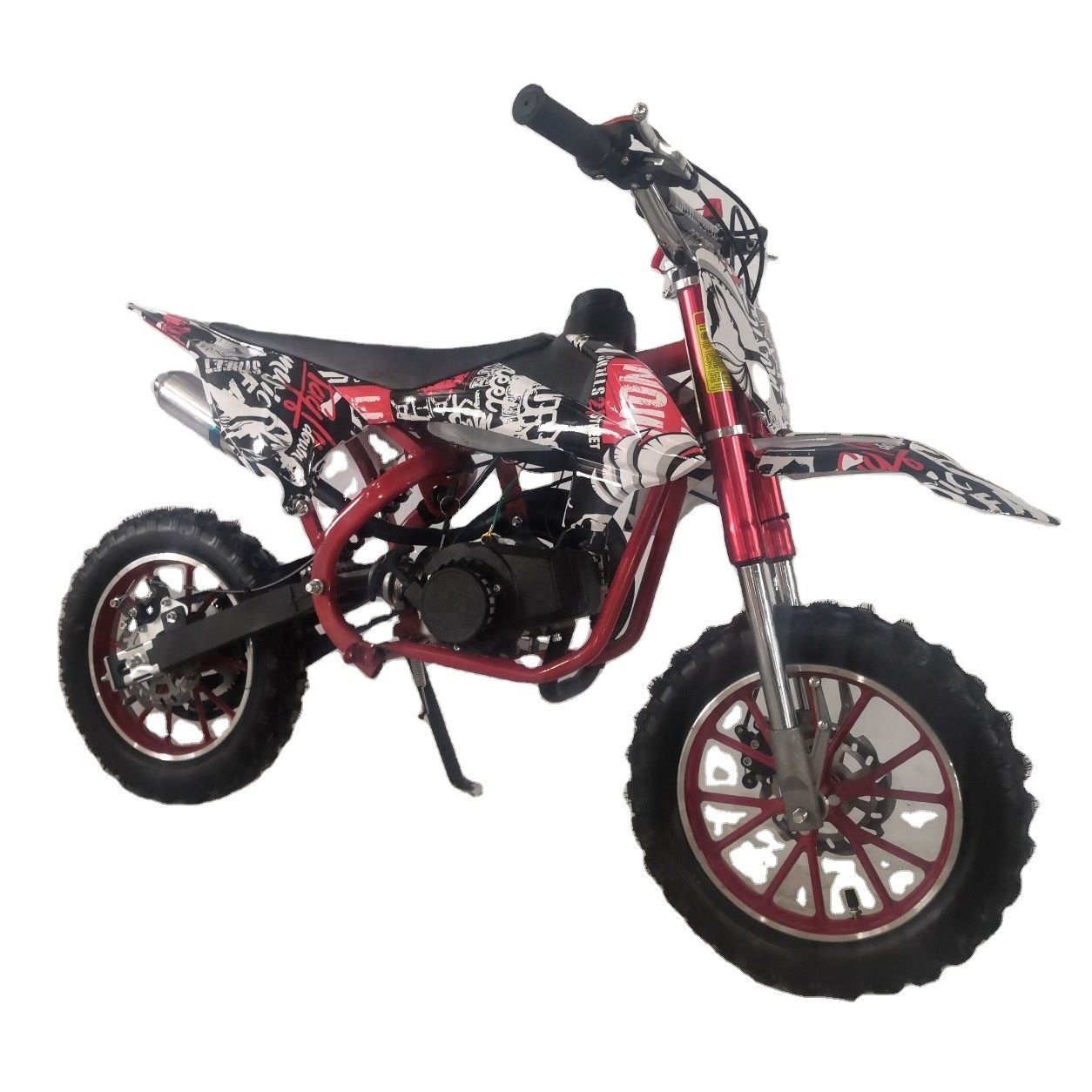 2021 Cheaper Gasoline Camouflage Dirt Bike Pull Start 49cc 2stroke Mini Motorcycles Bike for Kids With CE