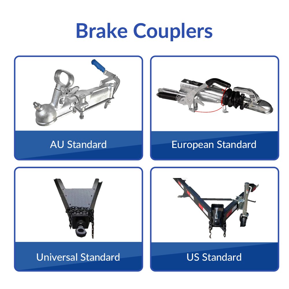 Aluminium and Steel Semi-Trailer for Pickup Cars ATV Hauler and Car Trailers up to 750kg Truck Trailers