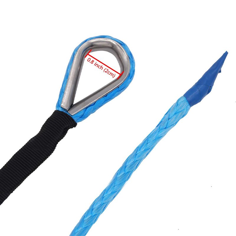 12mm Off-road ATV/ UTV/SUV 12 Strand Factory Price Rope Synthetic Uhmwpe Winch Rope