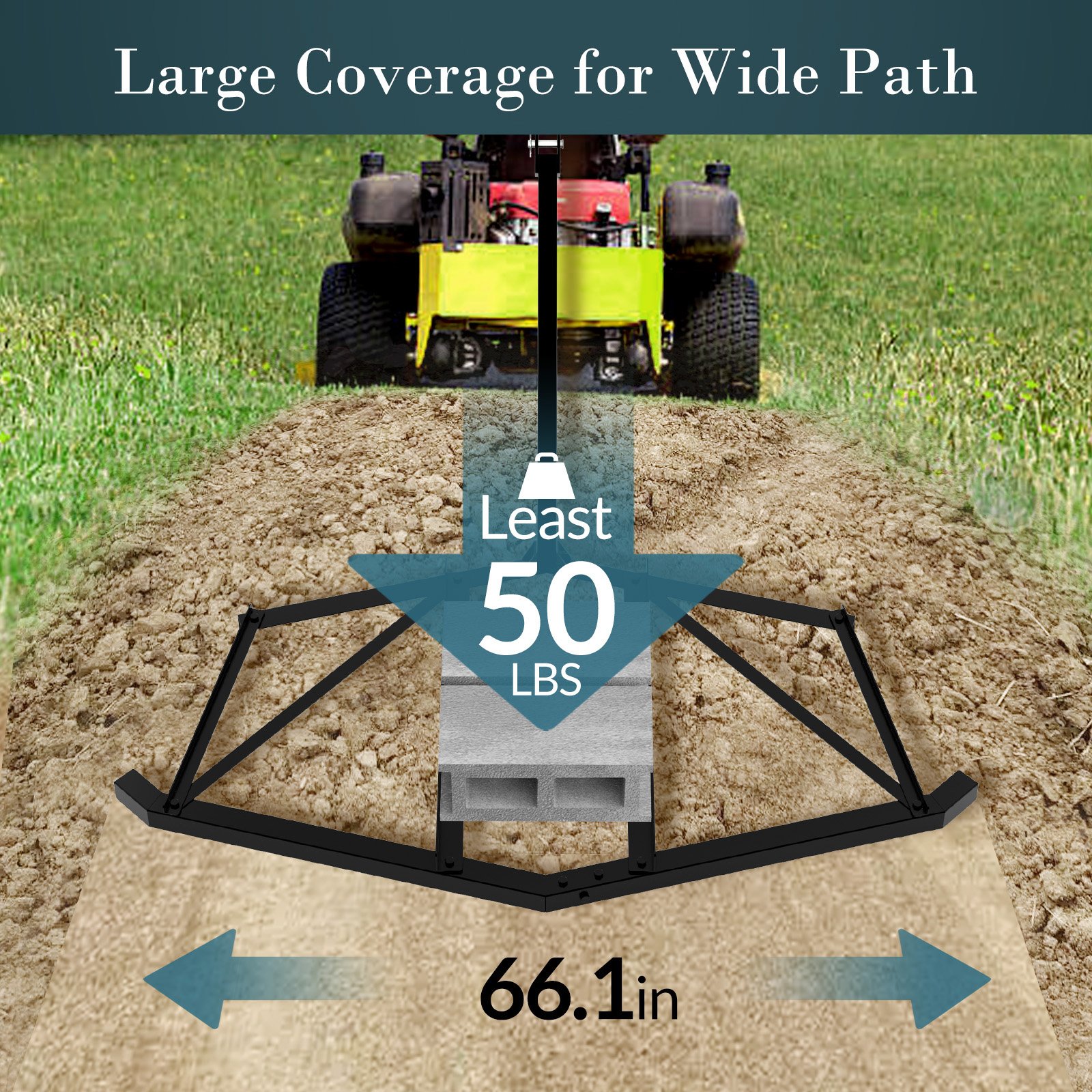 Durable Lawn Tractor Cultivator Attachment Atv Rake Tractor Attachments and Implements