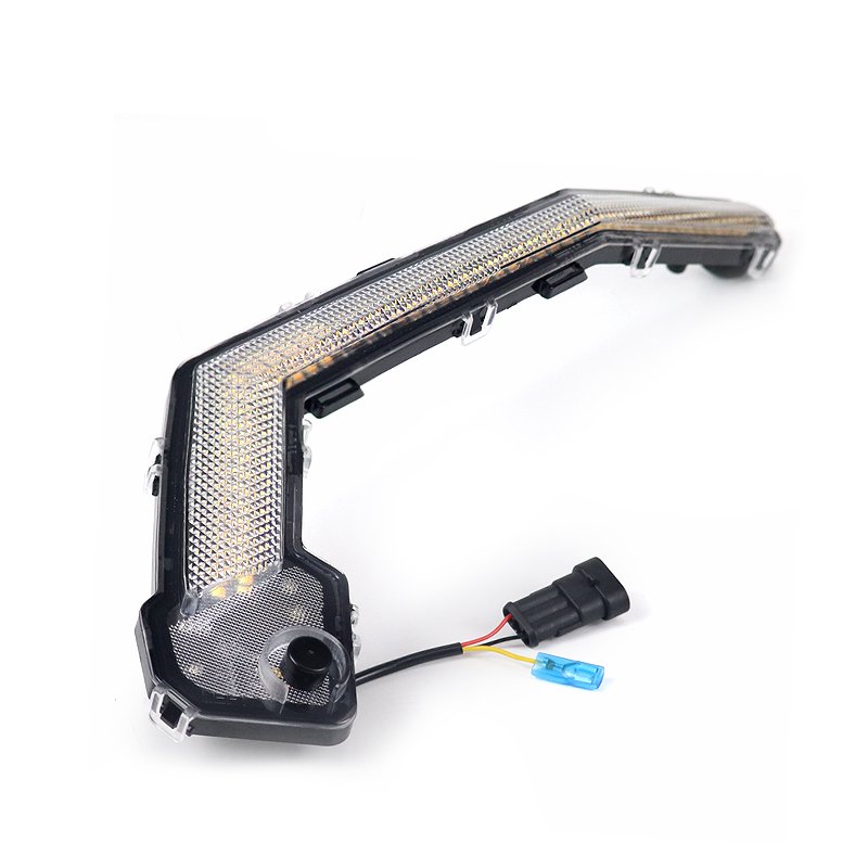 2024 NEWEST White and Amber Color LED UTV Turn Signal Fang Lights ATV UTV Accessories for Can Am Maverick X3