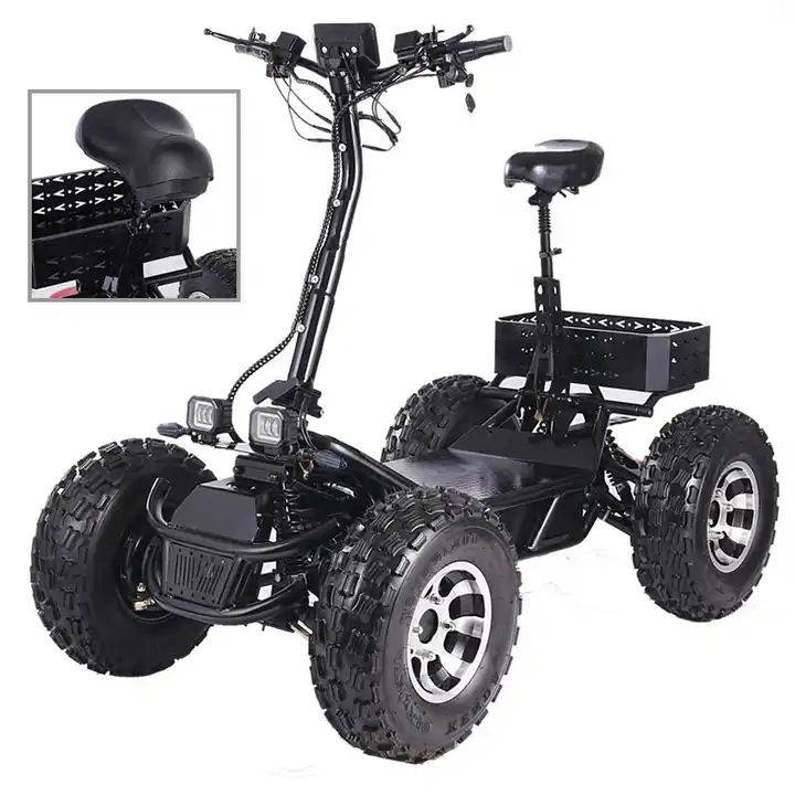 ESWING 4 Wheel 21 Inch Long Range Powerful 8000W Off Road ATV All Terrain Electric Scooter for Sales