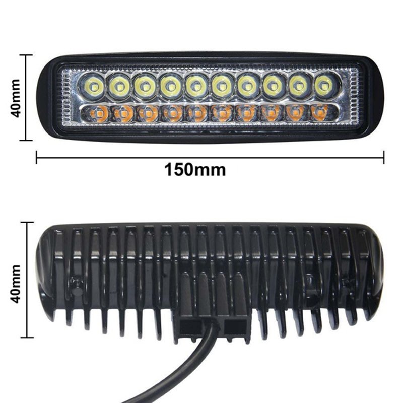 6 Inch 60W LED Truck Work Lights Bar Spot Flood Beam Spotlight for Motorcycle Off Road 4x4 ATV Fog Driving Light Car Accessories