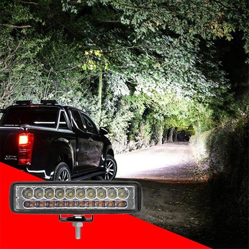 6 Inch 60W LED Truck Work Lights Bar Spot Flood Beam Spotlight for Motorcycle Off Road 4x4 ATV Fog Driving Light Car Accessories