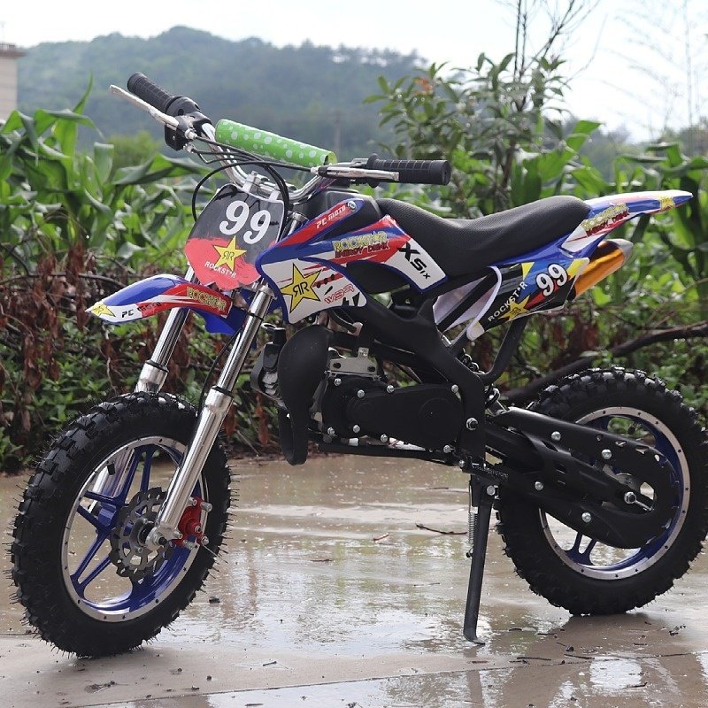 Mini Two-Stroke 49Cc Off-Road Vehicle Kids' Electric Dirt Bike Small All-Terrain Beach Racing Car for Mountain Riding