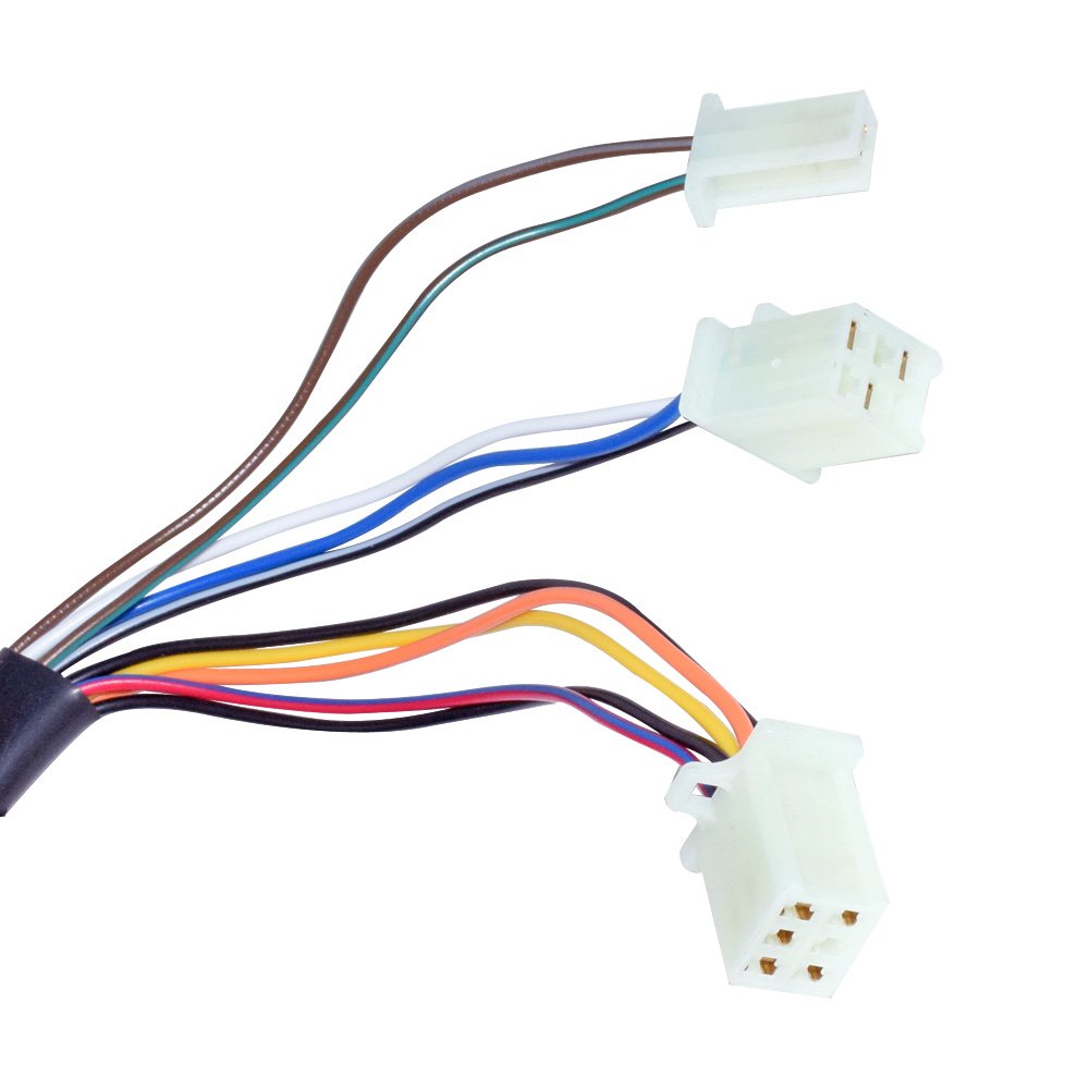 7/8" 22mm Motorcycle ATV Handlebar Control Switches Headlight Fog Lamp Light Turn Signal Horn Switch Button With Wiring Harness