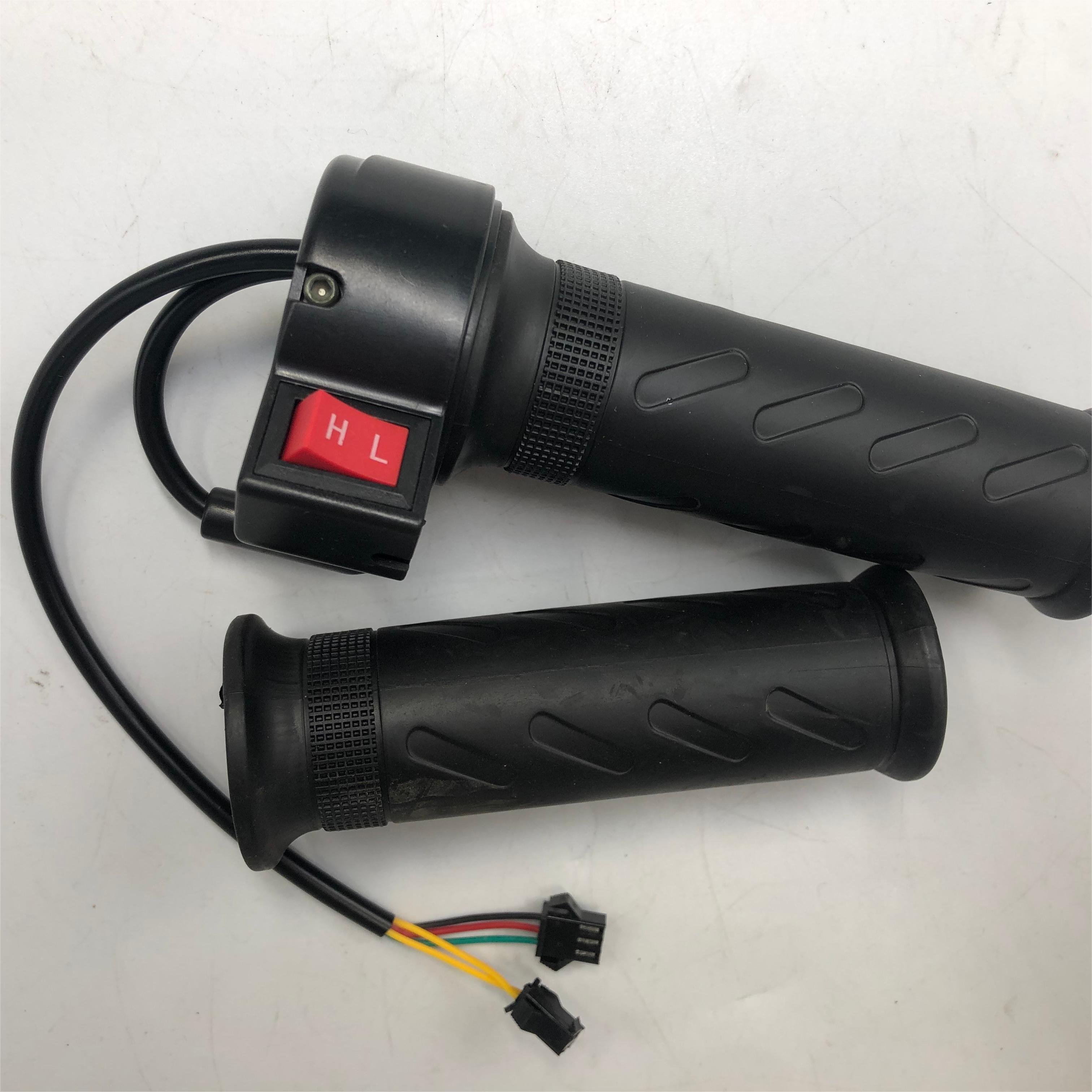 Electric Bike ACCELERATOR Scooter Tricycle Throttle With High Low Speed Switch 56cm Wire Length Small SM Connector ATV UTV PART