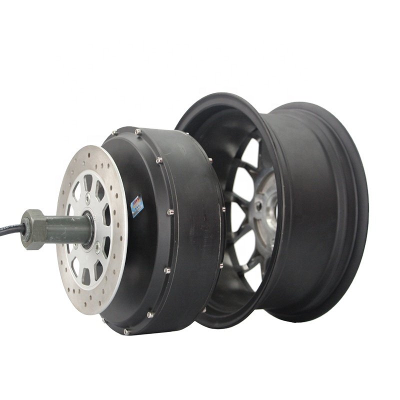QS Motor 1500W 260 V1 High Effective 12x5.0inch Single Shaft Detachable in Wheel Hub Motor for ATV Car and E-scooter