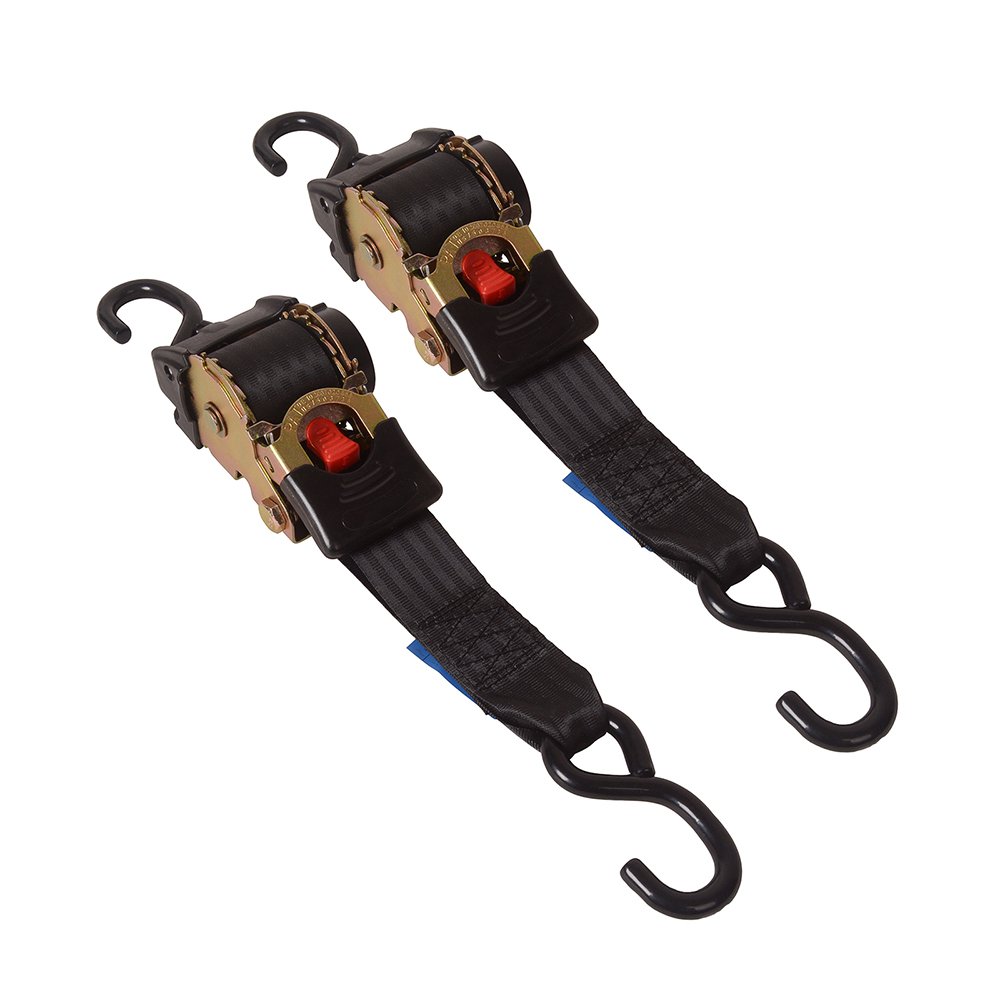 Auto Retractable Ratchet Straps 50mm X 3m 3000LBS Break Strength Heavy Duty for Motorcycle Trailers Boats ATVs UTVs