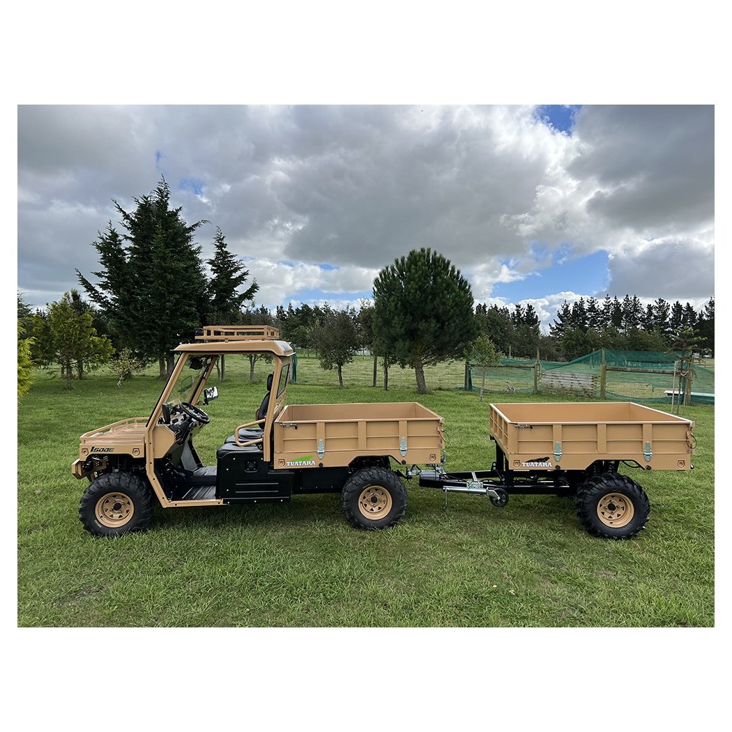 High Performance Side Loading Atvs / Utvs Transport Trailer Pull Farm Trailers with Hoist