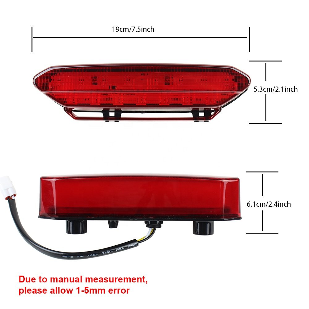YFZ450 ATV LED Tail Light Brake Rear Light for 2006-2009 Yamaha YFZ 450 Running Spot Lamp