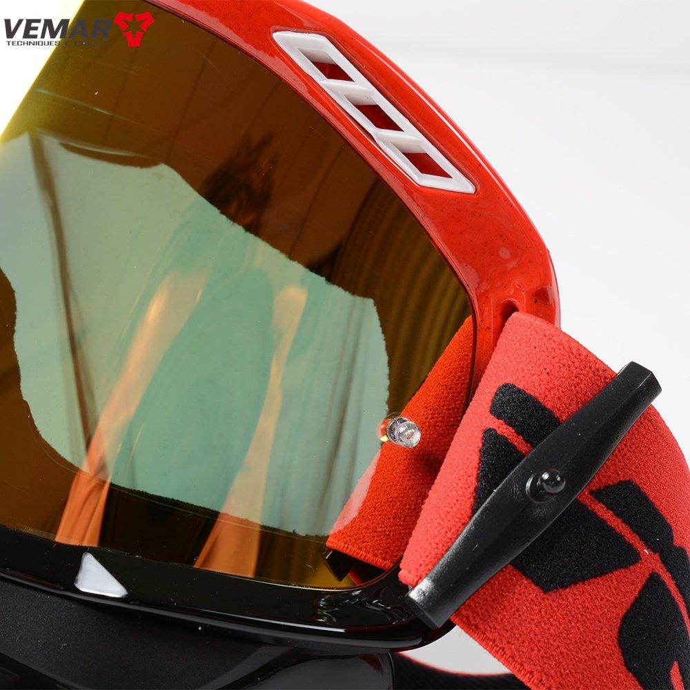 2022 New Windproof Motorcycle Goggles With Mask Motorcycle Moto Glasses ATV Ski Sport MX Off Road Helmet Cycling Racing Goggles