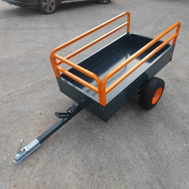 2024 Best Price Multi-Purpose Pull Behind Metal ATV DUMP TRAILER Offroad ATV/UTV Cart High Quality Utility Cargo Trailer