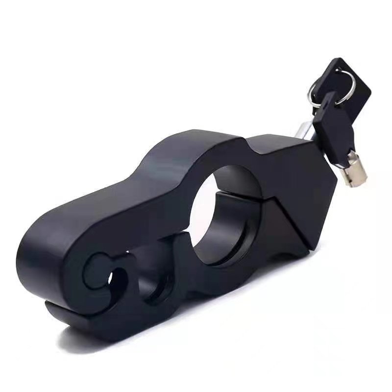 YH2148 LKV Motorcycle Handlebar Lock Anti-Theft Brake Grip Throttle Lock Blue Adjustable Universal for Bike Mopeds ATV 2 Pack