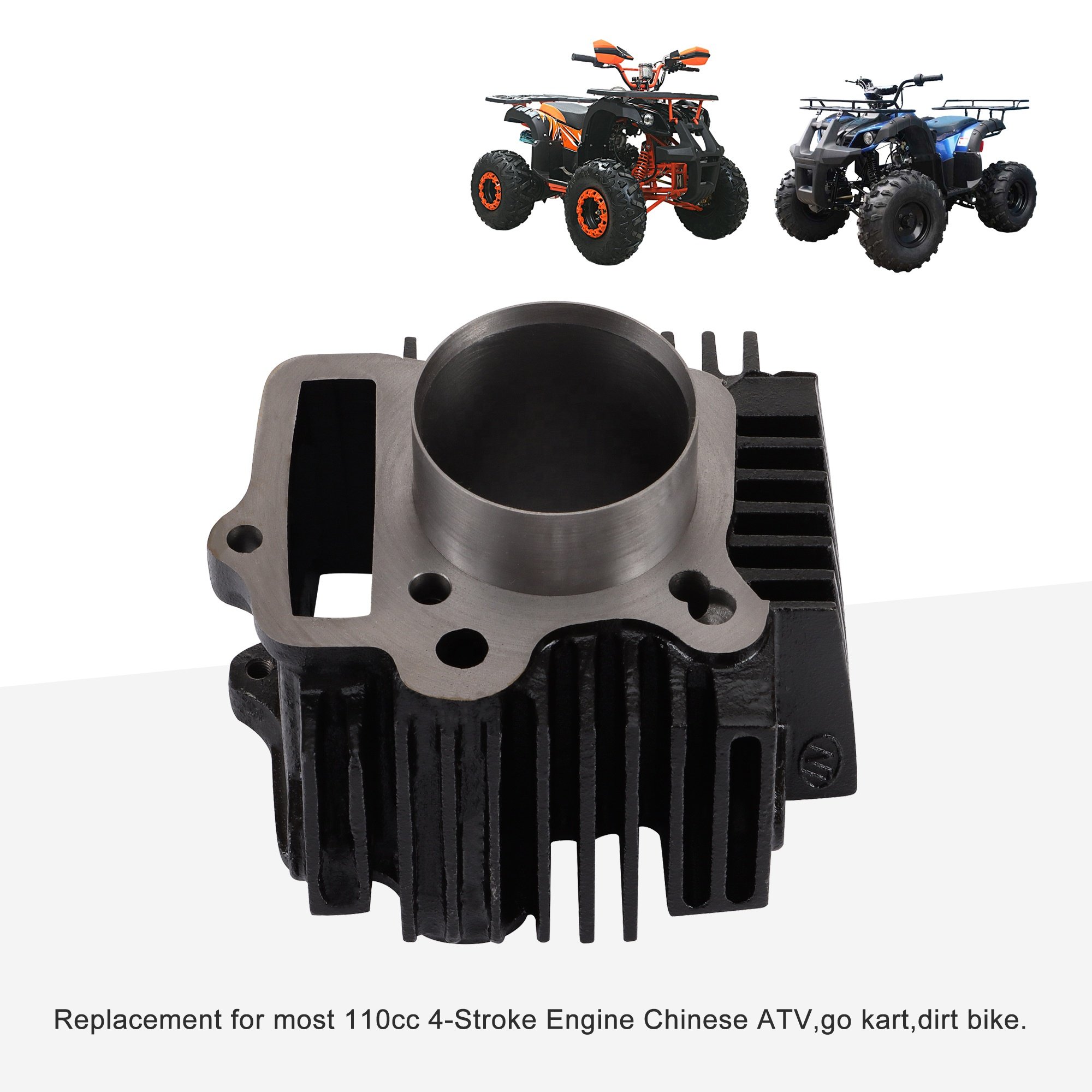 GOOFIT 52.4mm Motorcycle Engine Parts Cylinder Kit Piston Pin Ring for 110cc Buggy Quad Dirt Bike ATV Go Kart