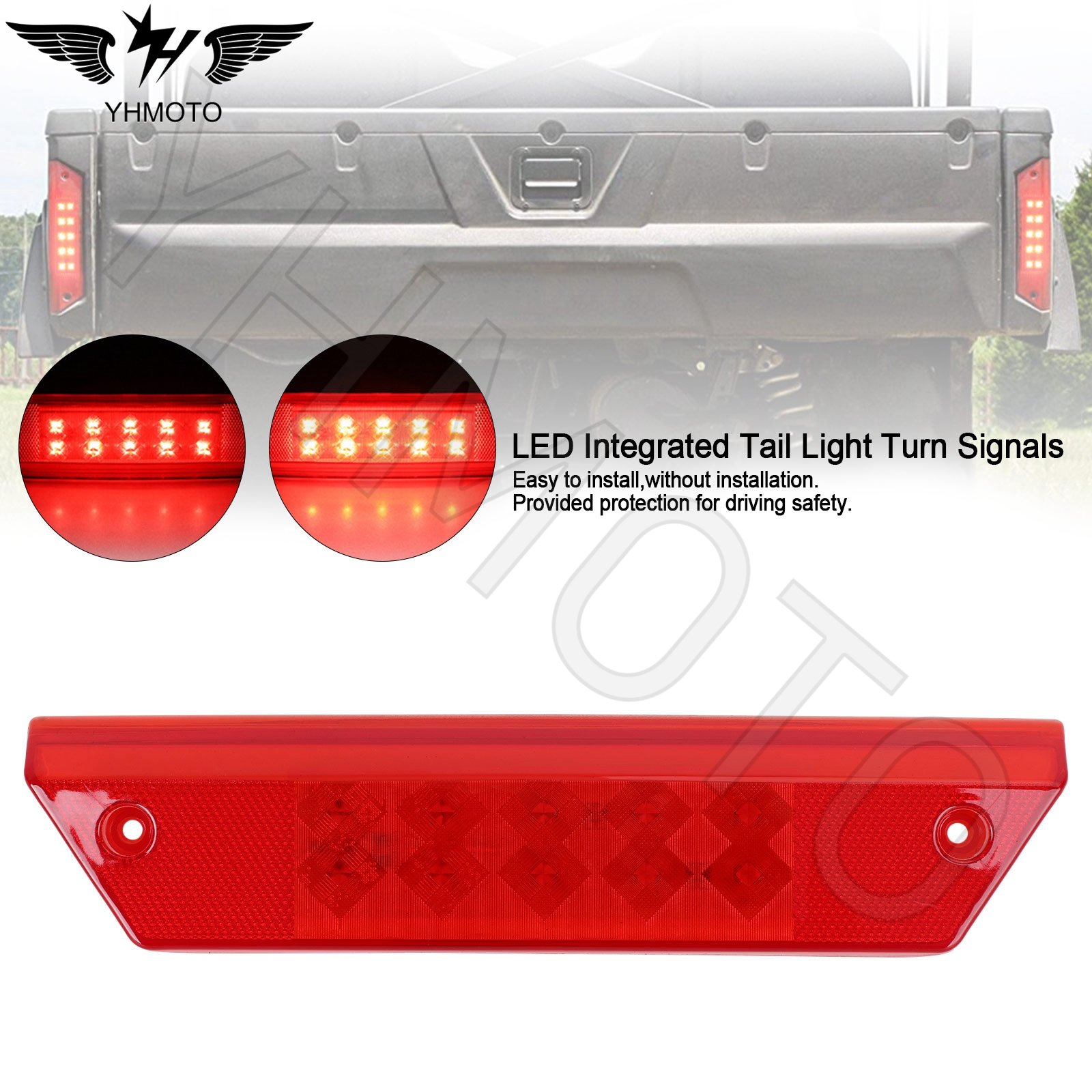 ATV UTV Parts Rear Tail LED Light Taillight Lighting Signal for Polaris Ranger 500 700 800 900 GEM EM1400 2411099