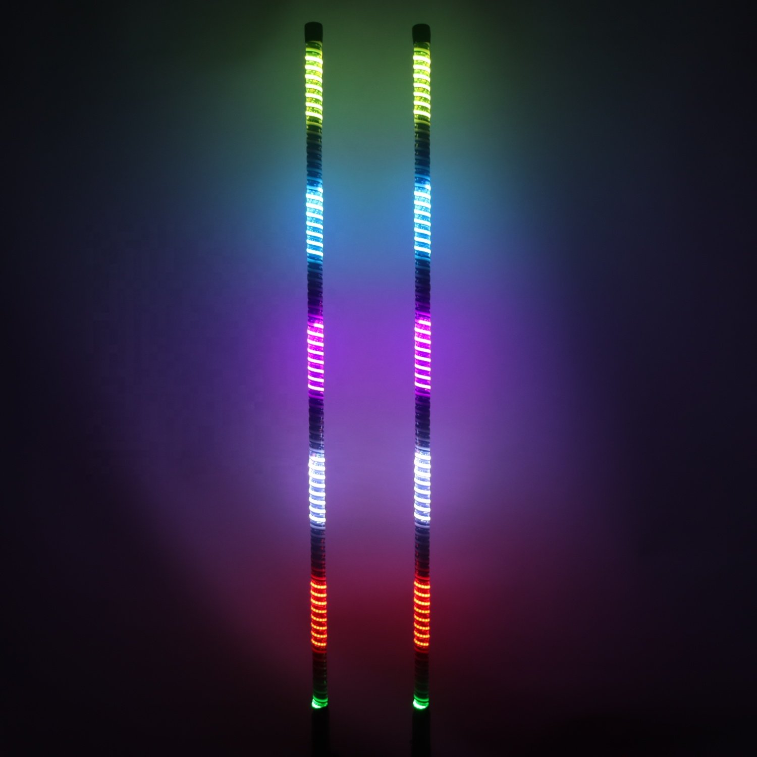 New Arrival Utility Vehicle 3ft Cob RGB Led Spiral Whip Lights for Atv/Utv Can-Am
