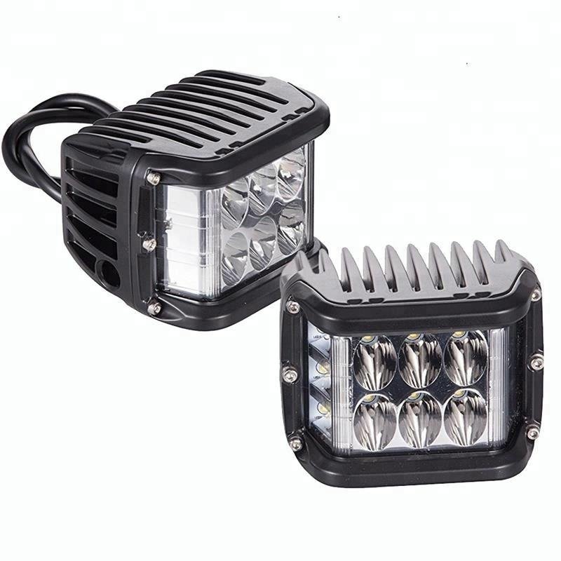 Newest 4 Inch ATV UTA Off Road Dual Sider Strobe Blinker Driving Fog Lamp External Auxiliary Spotlights LED Work Light
