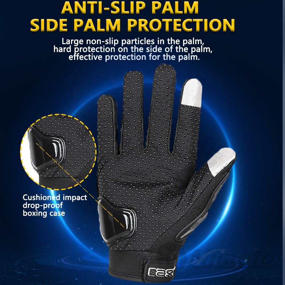 Newest Upgraded Summer Motorcycle Gloves Dual Finger Touchscreen Cycling ATV MTB Breathable Guantes Moto Luvas Bike Riding Glove