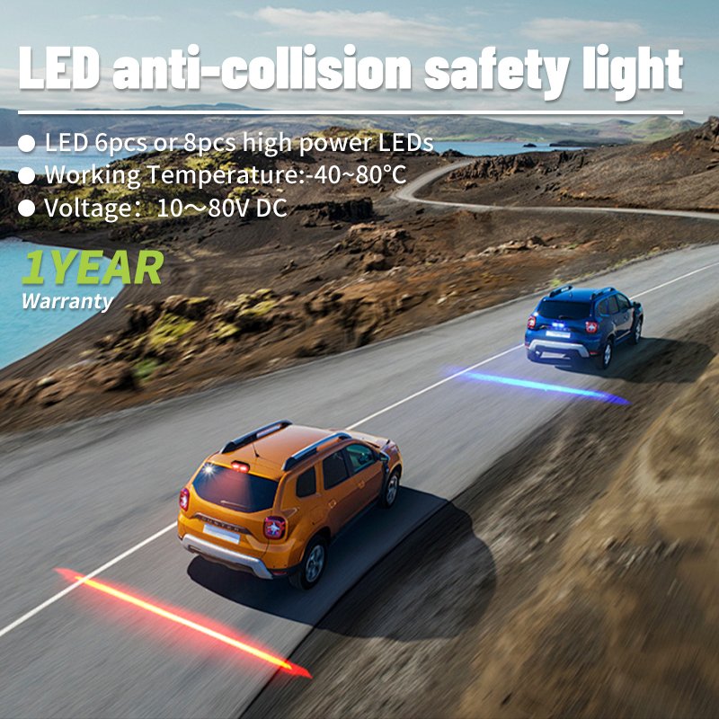 Tail Lamp Auto Moto Parking Vehicle Fog Signal Lamps Car Caution Strip Brake 4 *4 Atv Suv Anti Collision Led Driving Lights