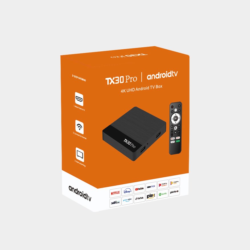 Android HD TV Box External Version TX30PRO 1GB+8GB 2.4GHz+5GHz with atv System Android 12 Android HD TV Box ftth
