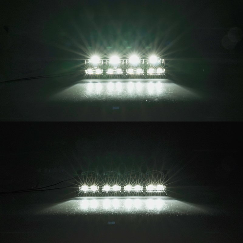 Yongjin Universal Black Aluminum 10 Inch 10" RGB LED Driving Light Bar for Polaris Can Am Motorbike/atv Utv/car 210413
