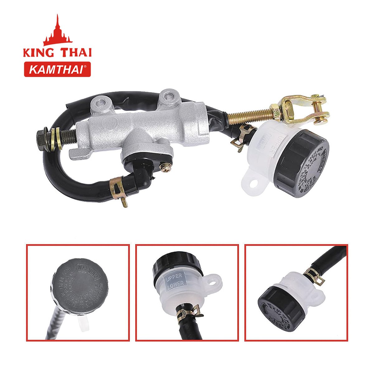 Rear Foot Brake Master Cylinder Assembly for Polaris Atv/Utv Parts 4x4 1000 Cc Predator 500 2003-2007 Outlaw 450 500 525 1910627