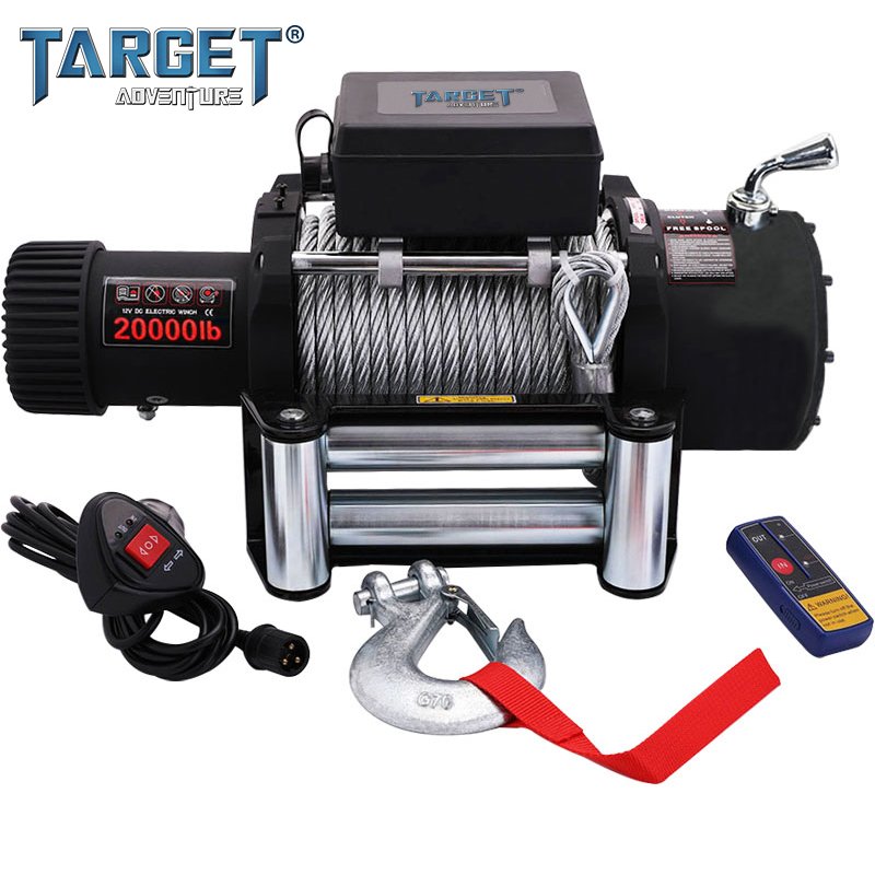 Heavy Duty Electric Winch CE Approved 20000lb Synthetic Rope Winch