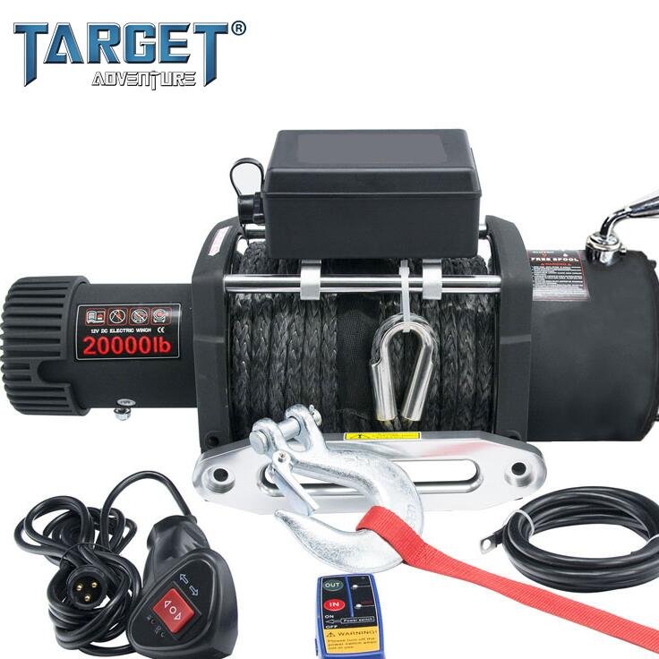 Heavy Duty Electric Winch CE Approved 20000lb Synthetic Rope Winch