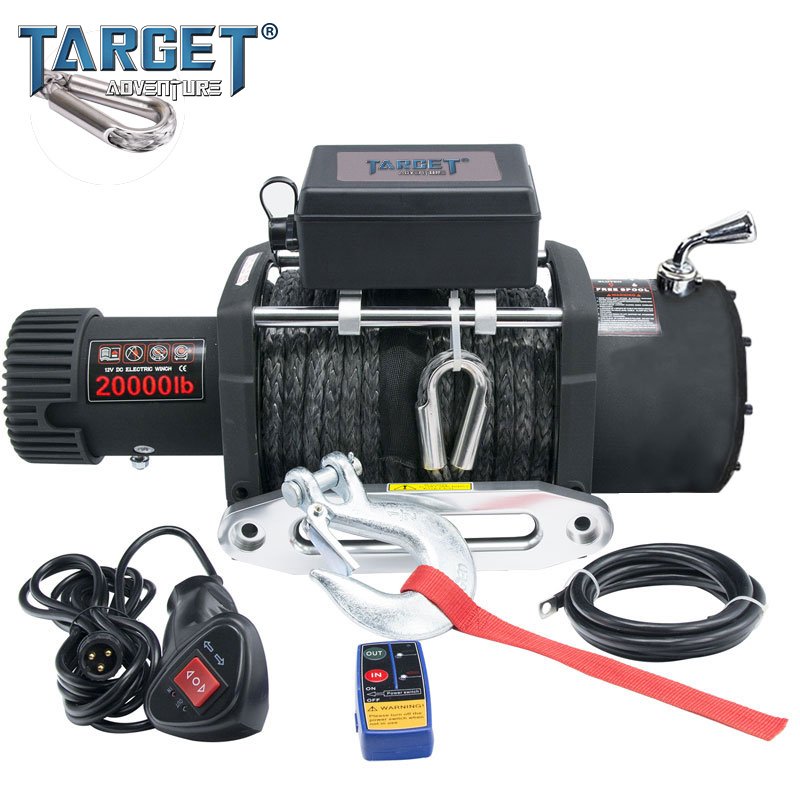 Heavy Duty Electric Winch CE Approved 20000lb Synthetic Rope Winch