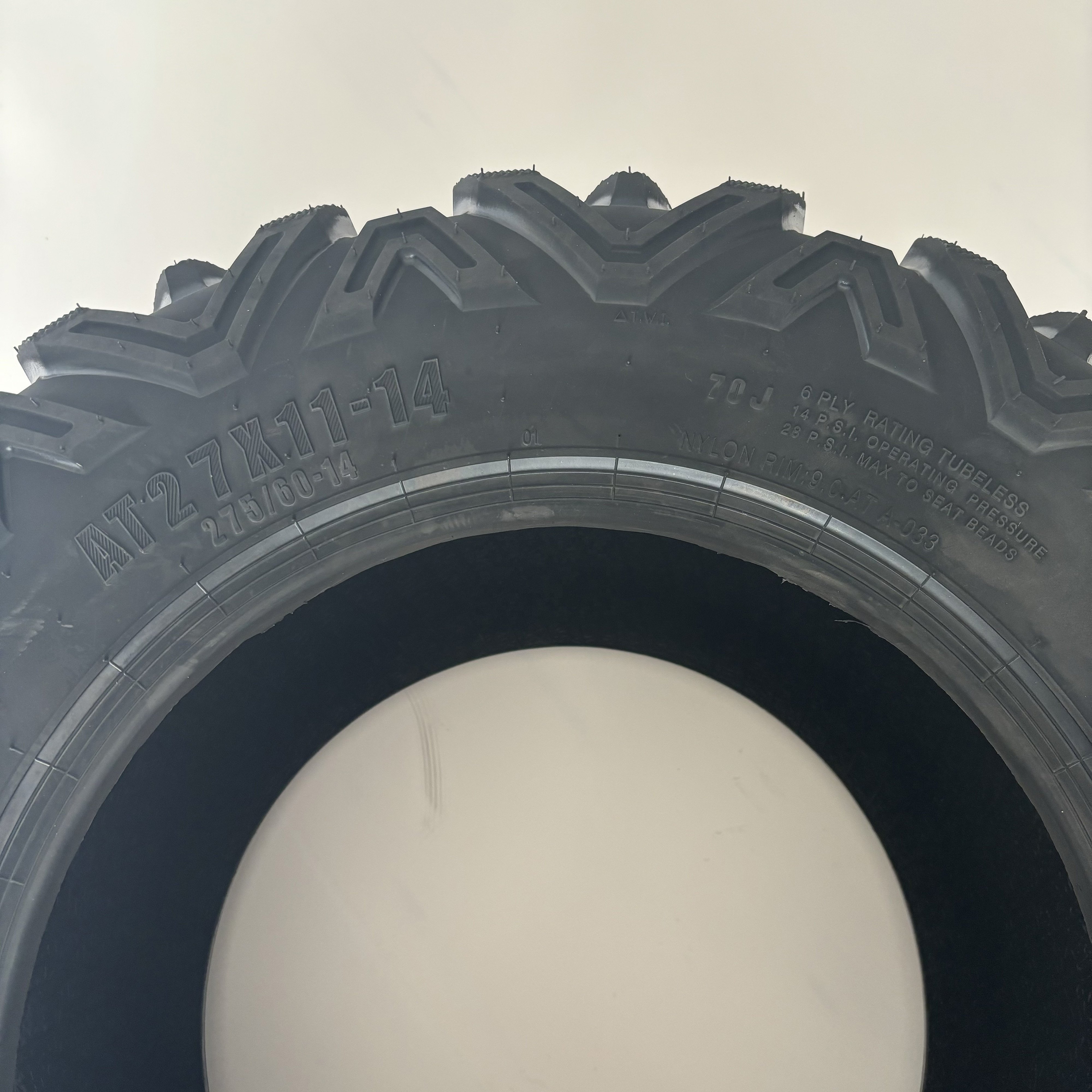 High Quality 27X11-14 27*11-14 6PR TL Tubeless Off-road Hot Selling ATV Sport Tyres Utility UTV TIRES Could Match Rim