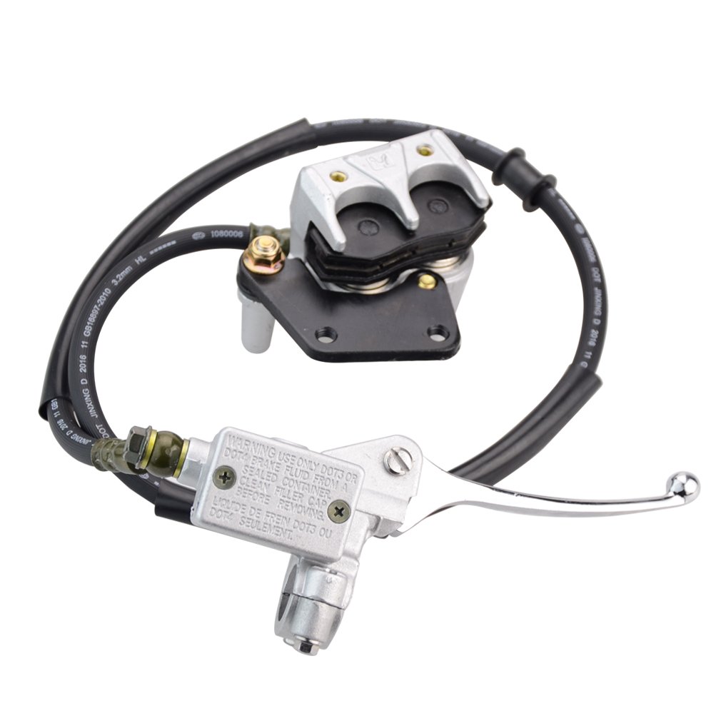 GOOFIT Hydraulic Front Brake Pump Assembly Caliper Cylinder Replacement for 50cc 70cc 90cc 110cc 125cc Dirt Bike ATV