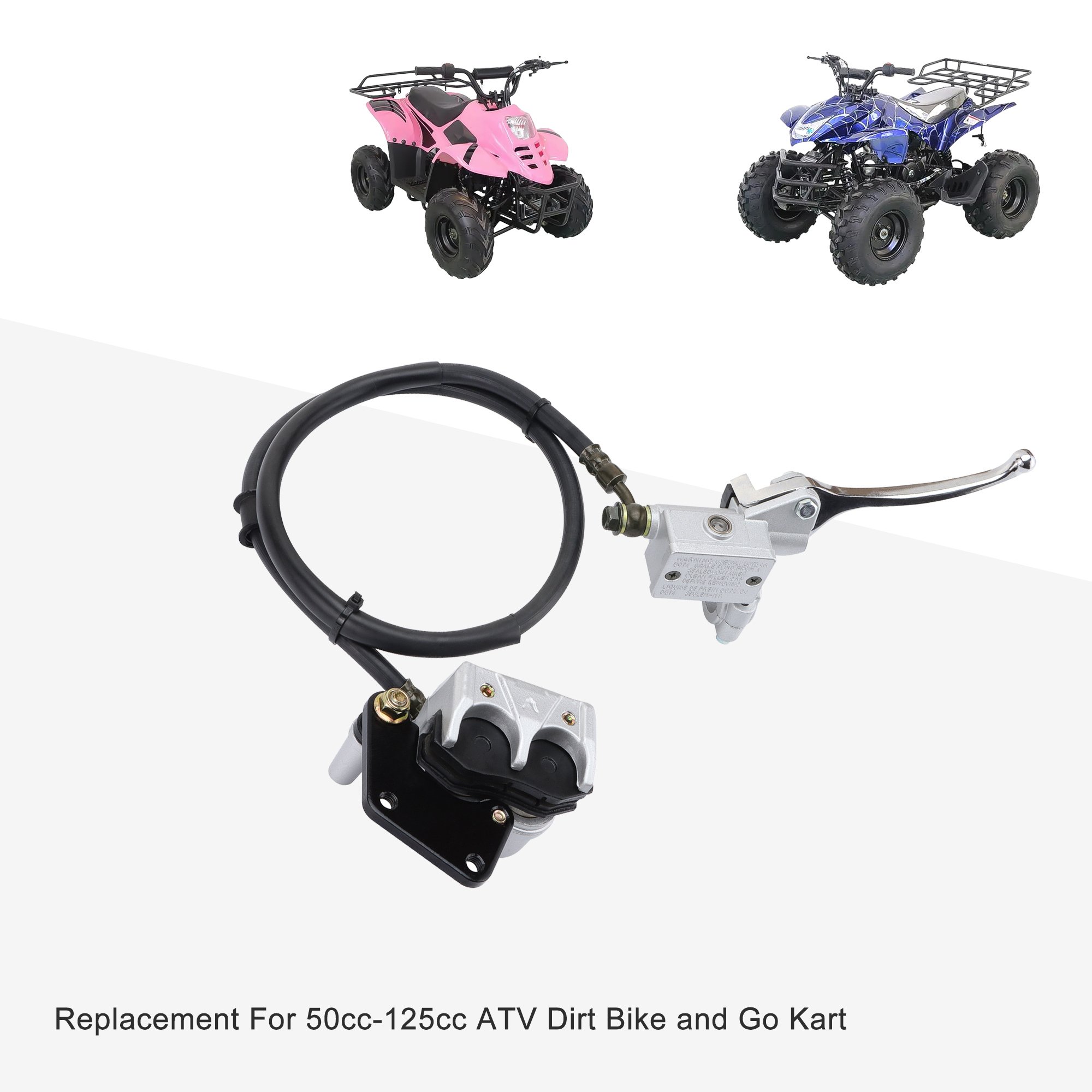 GOOFIT Hydraulic Front Brake Pump Assembly Caliper Cylinder Replacement for 50cc 70cc 90cc 110cc 125cc Dirt Bike ATV