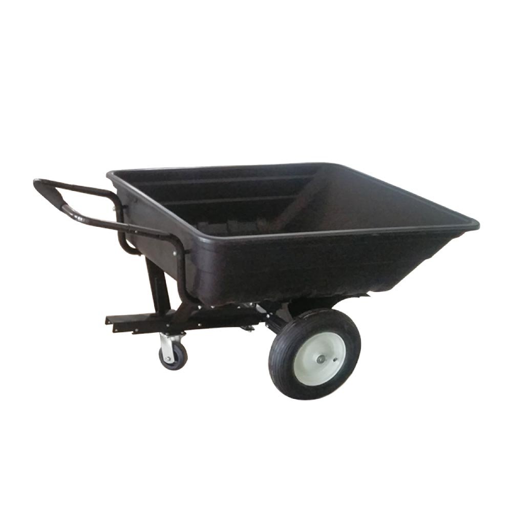 Heavy Duty Multi Purpose Garden Utility ATV Dump Trailer With Plastic Tray