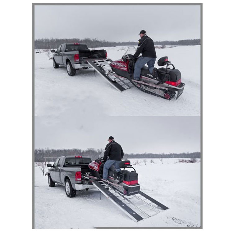 Folding Motorcycle ATV Aluminum Loading Ramp Snowmobile Lawn Trailer