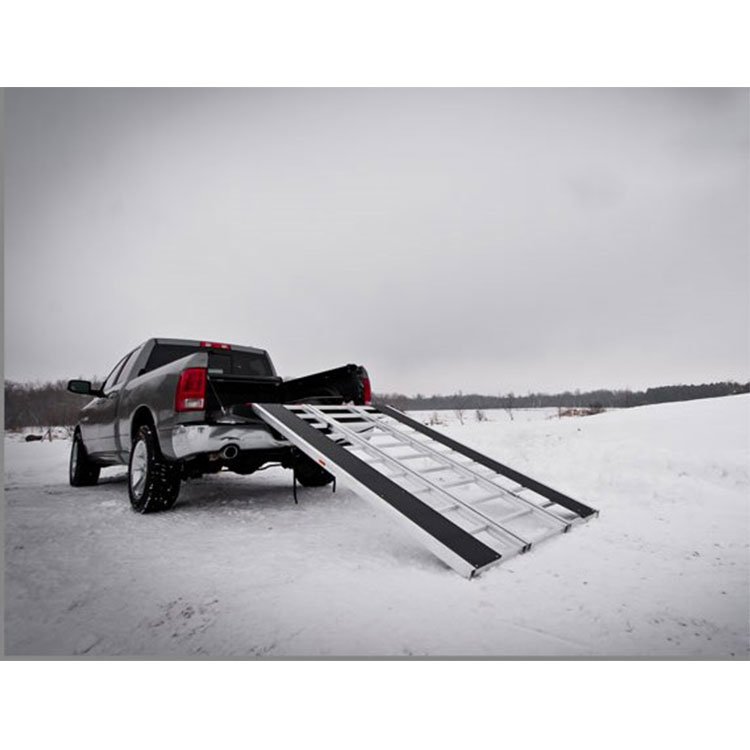 Folding Motorcycle ATV Aluminum Loading Ramp Snowmobile Lawn Trailer