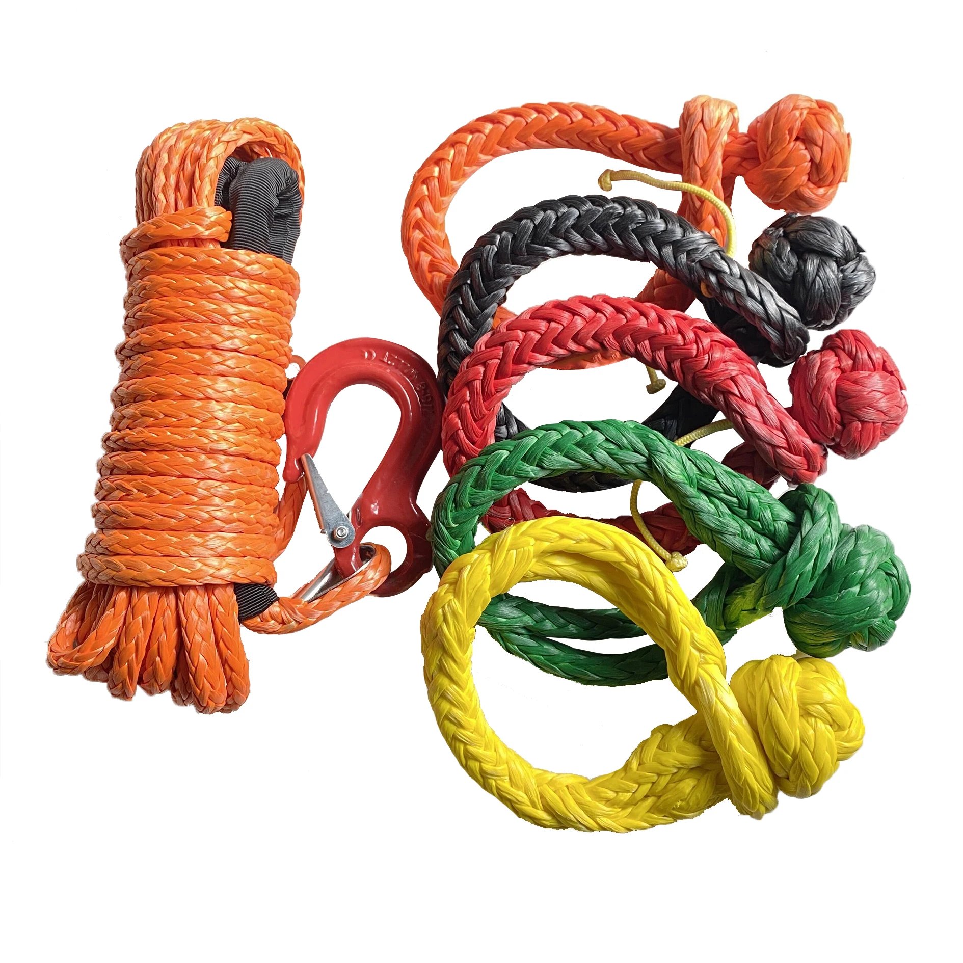 High Strength Duty UHMWPE Soft Shackle Off-Road ATV/UTV Packaging Ropes