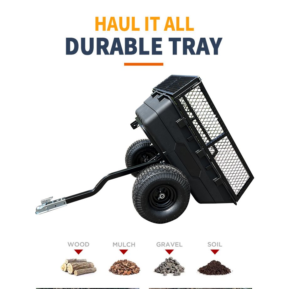 Metal Durable Sturdy Motorcycle Truck Tow-Behind Atv Wagon Multifunction Trailer Goods Transportation ATV Trailer