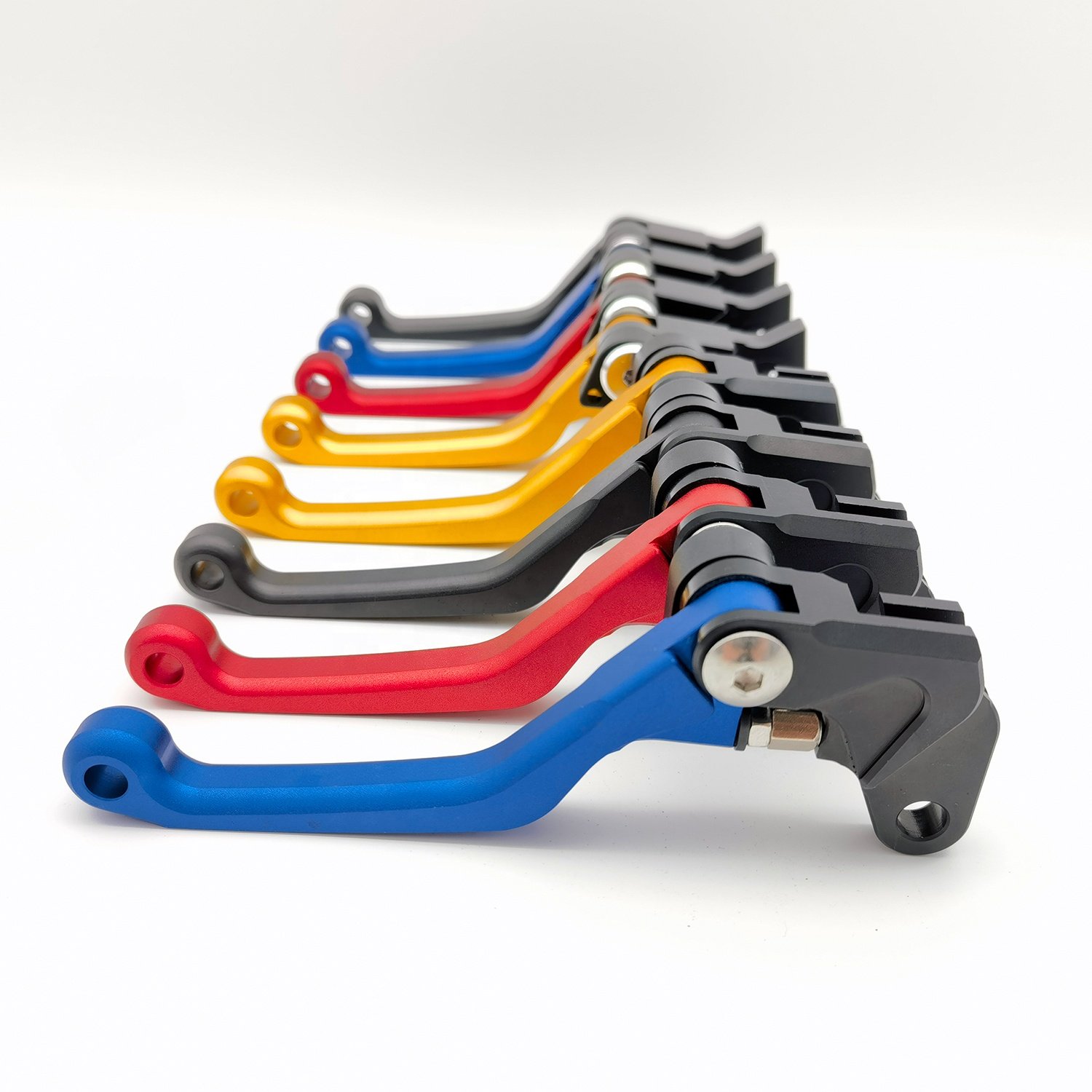 Gold Dirt Bike and ATV Brake Clutch Levers Compatible with WR250R 07-20 | WR250X 07-17 | XT250 08-22 | XT250X 06-17 | TTR125 Dis