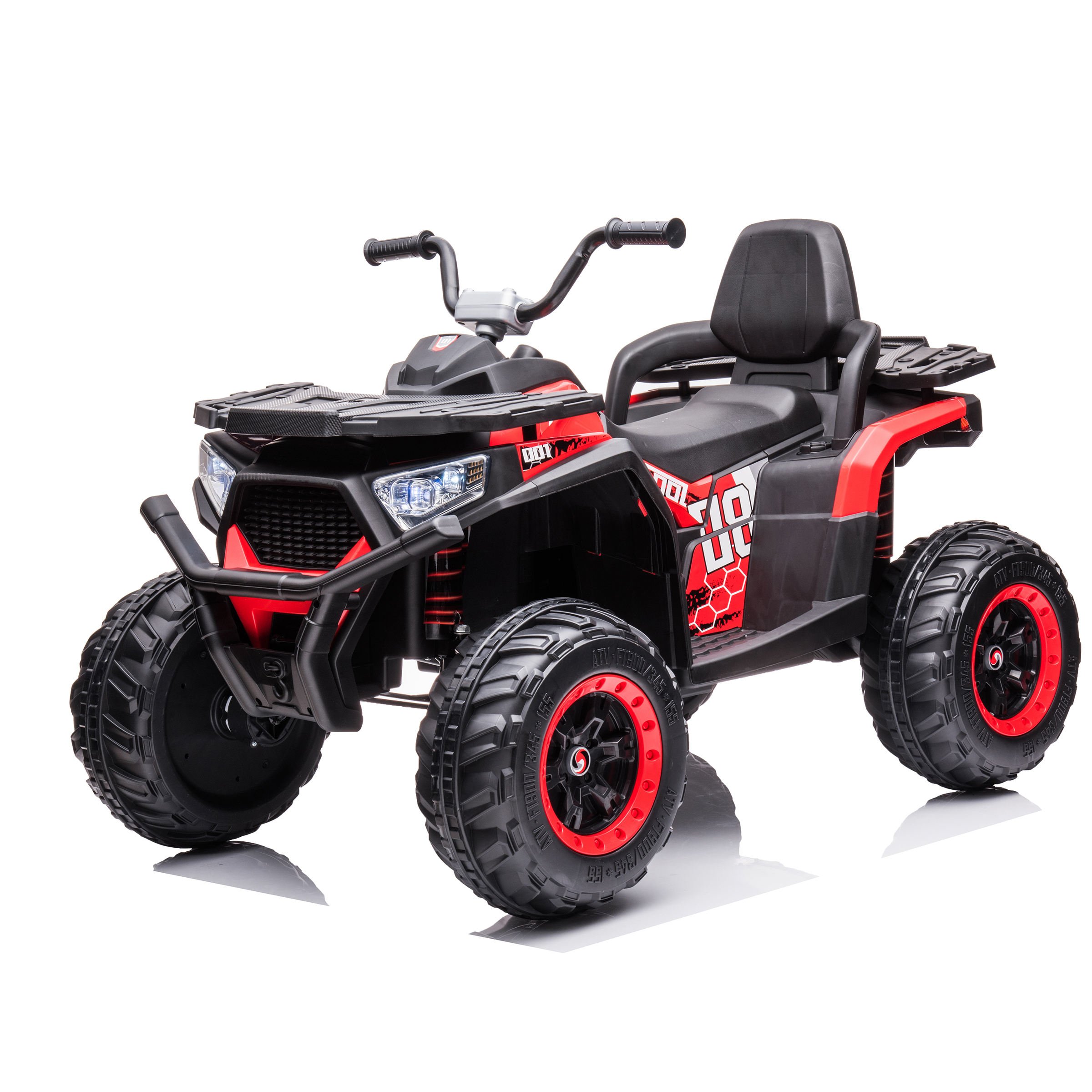 Wholesale 12V Kids Electric Motorcycle Big Wheels Power Battery Music Light Remote Control New Plastic ATV Quad Ride Car