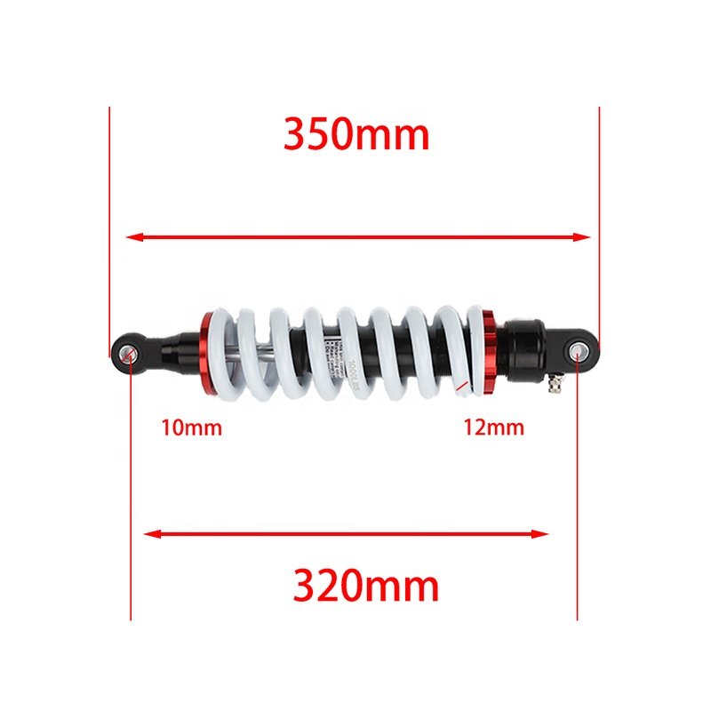 320mm 1000bls Adjustable air Damping Damping Rear Suspension Shock Absorber for Pit Dirt Bike Off Road ATV Quad Accessories