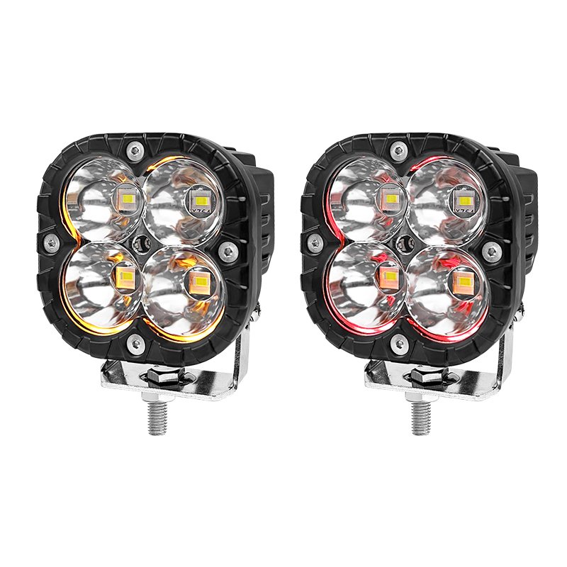 3.5in 5in LED Work Light 40W Spot Pods Bar Driving Amber Fog Lamp for Offroad Truck UTV ATV SUV
